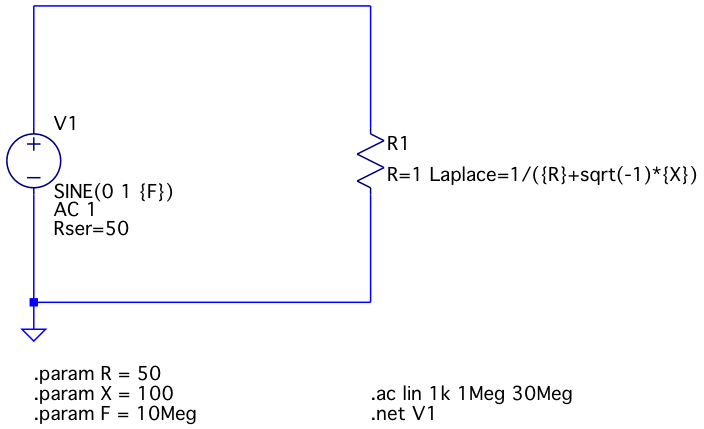 Частотно-независимая нагрузка, вариант с резистором